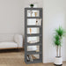 Bibliotecă/Separator cameră gri 60x30x199,5 cm lemn masiv pin - WALTI WALTI