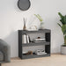 Bibliotecă/Separator cameră gri 80x30x71,5 cm lemn masiv de pin - WALTI WALTI