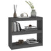 Bibliotecă/Separator cameră gri 80x30x71,5 cm lemn masiv de pin - WALTI WALTI
