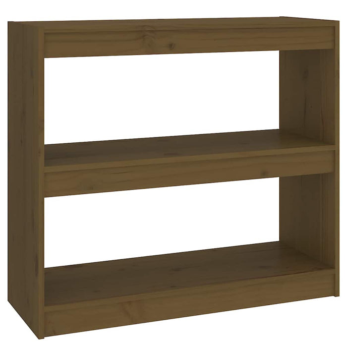 Bibliotecă/Separator cameră, maro miere 80x30x71,5 cm lemn pin WALTI