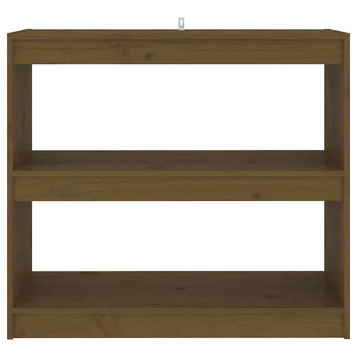 Bibliotecă/Separator cameră, maro miere 80x30x71,5 cm lemn pin WALTI