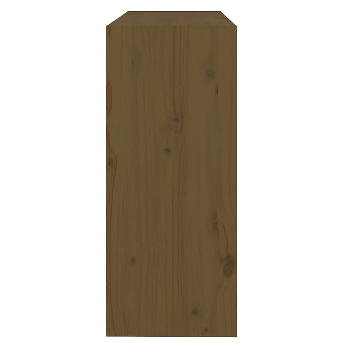 Bibliotecă/Separator cameră, maro miere 80x30x71,5 cm lemn pin WALTI