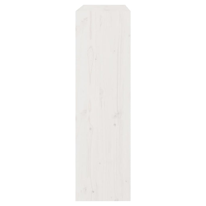 Bibliotecă/Separator cameră alb, 80x30x103,5 cm, lemn masiv pin - WALTI WALTI