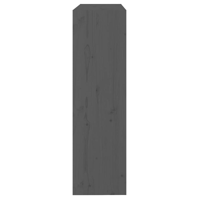 Bibliotecă/Separator cameră gri, 80x30x103,5 cm lemn masiv pin - WALTI WALTI