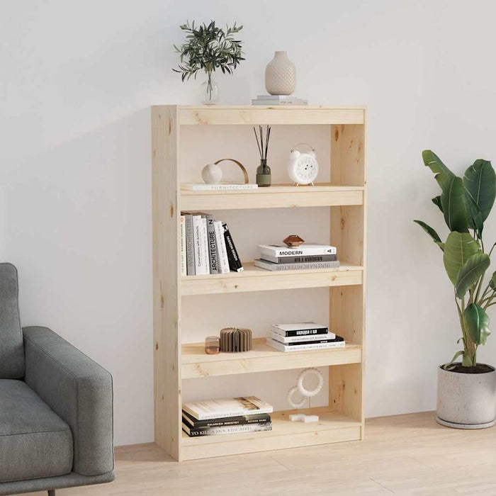 Bibliotecă/Separator cameră, 80x30x135,5 cm, lemn masiv pin WALTI