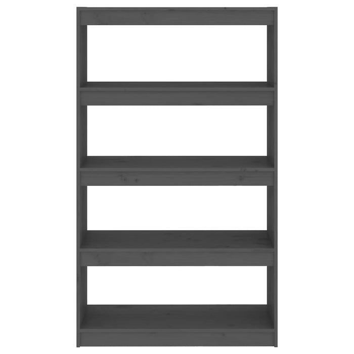 Dulap cărți/Separator cameră gri 80x30x135,5 cm lemn masiv pin - WALTI WALTI