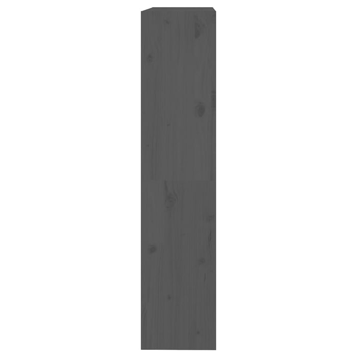 Dulap cărți/Separator cameră gri 80x30x135,5 cm lemn masiv pin - WALTI WALTI