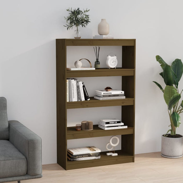 Bibliotecă/Separator cameră maro miere 80x30x135,5 cm lemn pin - WALTI WALTI