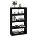 Bibliotecă/Separator cameră negru 80x30x135,5 cm lemn masiv pin - WALTI WALTI