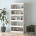 Bibliotecă/Separator cameră, alb, 80x30x167,4 cm lemn masiv pin - WALTI WALTI