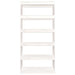 Bibliotecă/Separator cameră, alb, 80x30x167,4 cm lemn masiv pin - WALTI WALTI