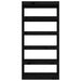 Bibliotecă/Separator cameră negru 80x30x167,4 cm lemn masiv pin - WALTI WALTI