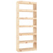 Bibliotecă/Separator cameră, 80x30x199,5 cm lemn masiv pin - WALTI WALTI