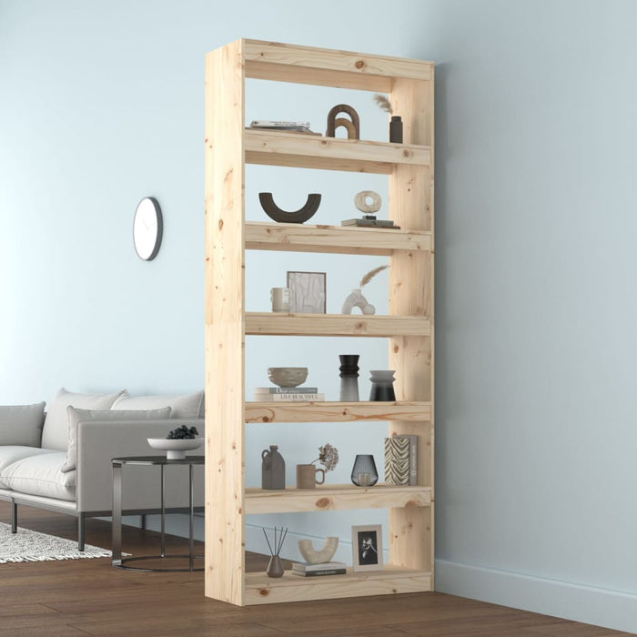 Bibliotecă/Separator cameră, 80x30x199,5 cm lemn masiv pin - WALTI WALTI
