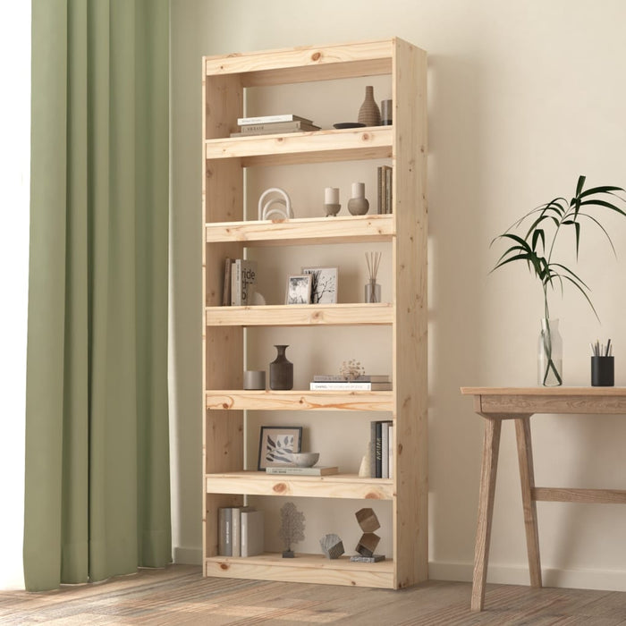 Bibliotecă/Separator cameră, 80x30x199,5 cm lemn masiv pin - WALTI WALTI