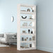 Bibliotecă/Separator cameră, alb, 80x30x199,5 cm lemn masiv pin - WALTI WALTI
