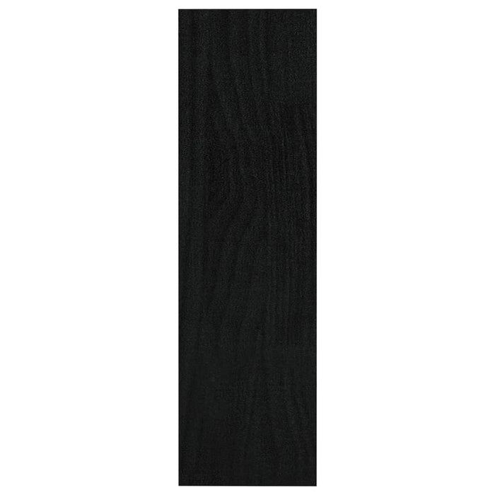 Bibliotecă/Separator cameră, negru, 100x30x103 cm, lemn de pin - WALTI WALTI