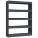 Bibliotecă/Separator cameră gri 100x30x135,5 cm lemn masiv pin - WALTI WALTI
