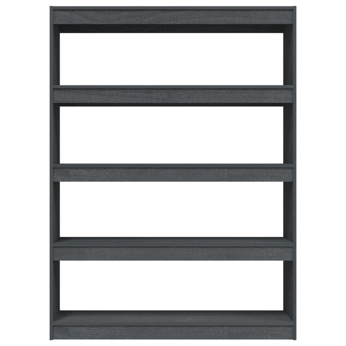 Bibliotecă/Separator cameră gri 100x30x135,5 cm lemn masiv pin - WALTI WALTI