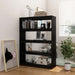 Bibliotecă/Separator cameră negru 100x30x135,5 cm lemn de pin - WALTI WALTI