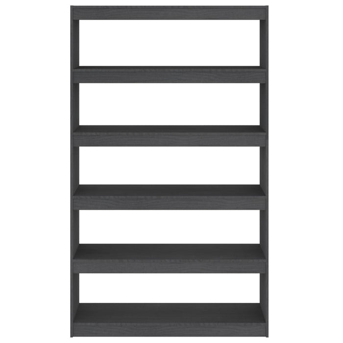 Bibliotecă/Separator cameră, gri 100x30x167,5 cm lemn masiv pin - WALTI WALTI