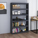 Bibliotecă/Separator cameră, gri 100x30x167,5 cm lemn masiv pin - WALTI WALTI