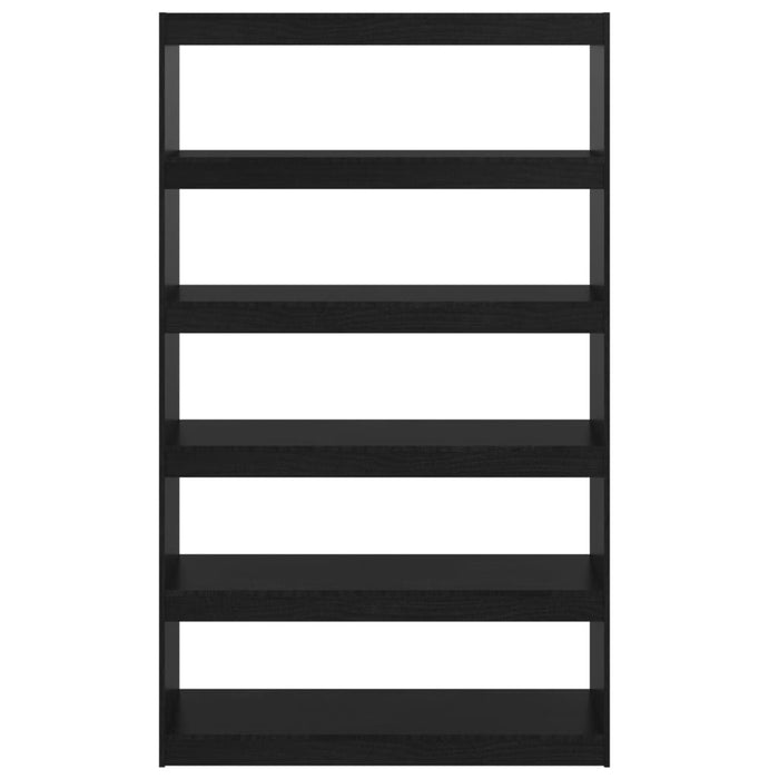 Bibliotecă/Separator cameră, negru,100x30x167,5 cm, pin masiv - WALTI WALTI