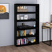 Bibliotecă/Separator cameră, negru,100x30x167,5 cm, pin masiv - WALTI WALTI