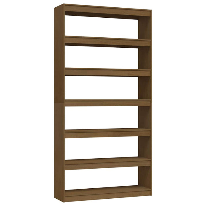 Bibliotecă/Separator cameră maro miere 100x30x200 cm lemn pin WALTI