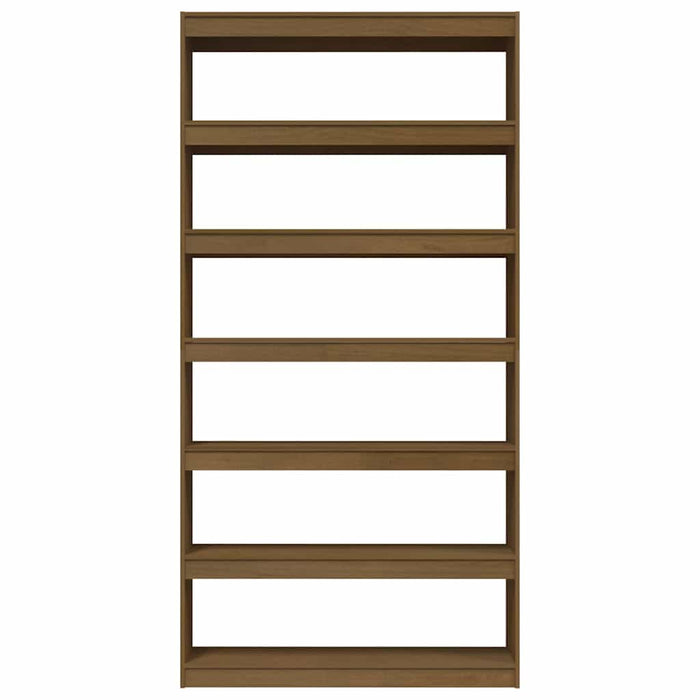Bibliotecă/Separator cameră maro miere 100x30x200 cm lemn pin WALTI