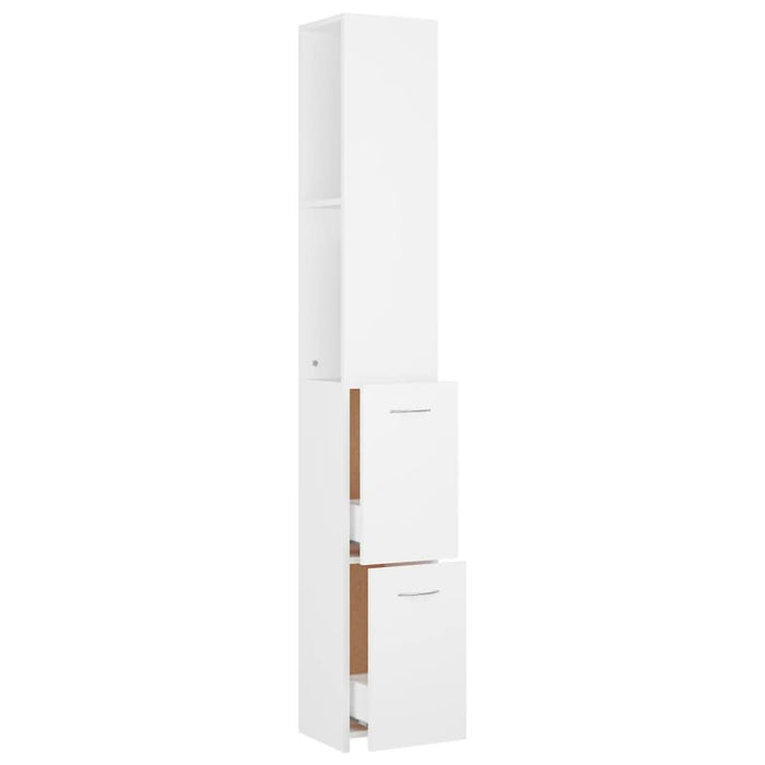 Dulap de baie, alb, 25x26,5x170 cm, lemn prelucrat - WALTI WALTI