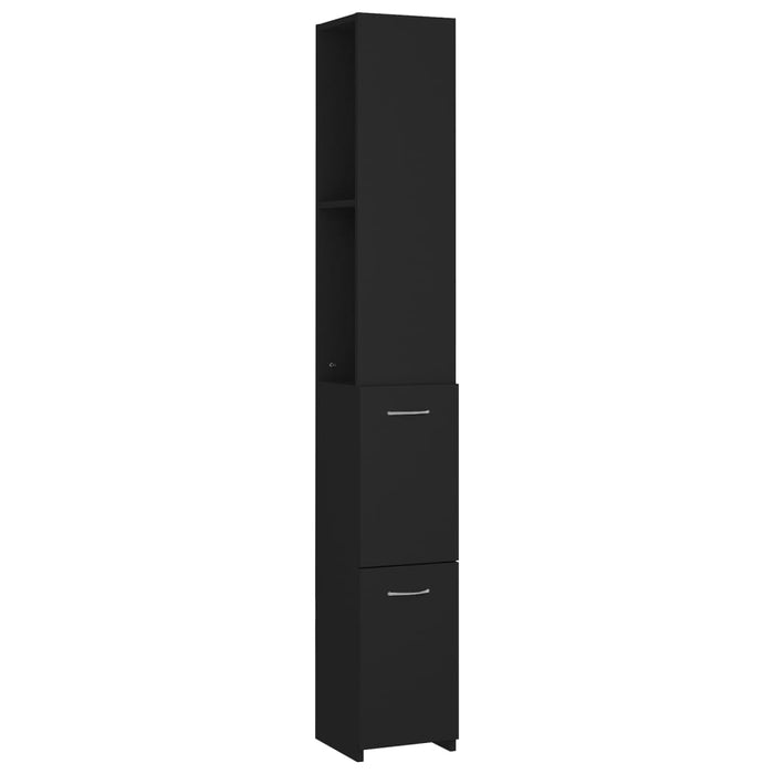 Dulap de baie, negru, 25x26,5x170 cm, lemn prelucrat - WALTI WALTI