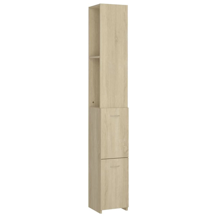 Dulap de baie, stejar sonoma, 25x26,5x170 cm, lemn prelucrat - WALTI WALTI