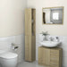 Dulap de baie, stejar sonoma, 25x26,5x170 cm, lemn prelucrat - WALTI WALTI