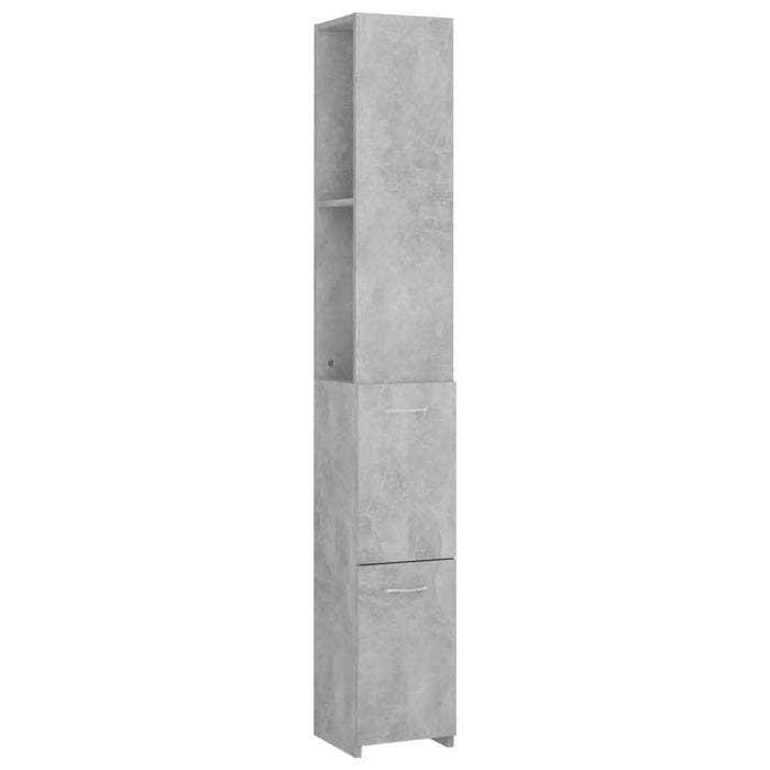 Dulap de baie, gri beton, 25x26,5x170 cm, lemn prelucrat - WALTI WALTI