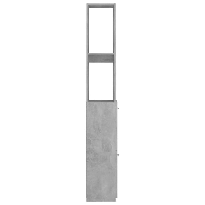 Dulap de baie, gri beton, 25x26,5x170 cm, lemn prelucrat - WALTI WALTI