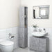 Dulap de baie, gri beton, 25x26,5x170 cm, lemn prelucrat - WALTI WALTI