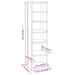 Pantofar, alb, 27,5x27x102 cm, lemn compozit - WALTI WALTI
