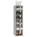 Pantofare, 2 buc., gri beton, 27,5x27x102 cm - WALTI WALTI