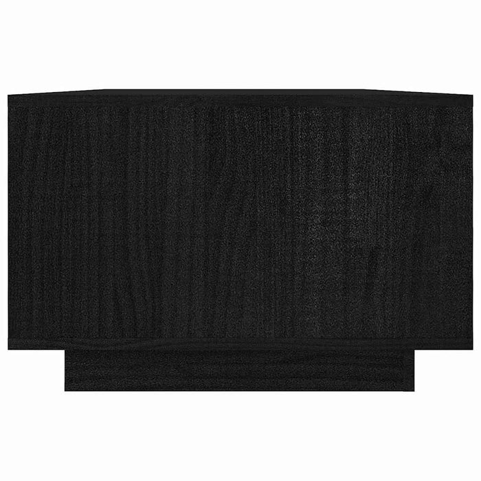Măsuță de cafea, negru, 110x50x33,5 cm, lemn masiv de pin WALTI