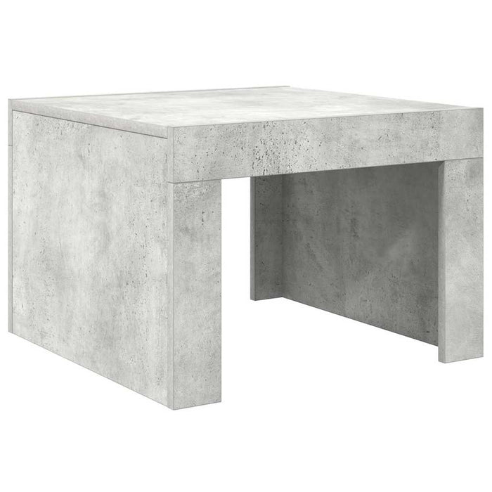 Măsuță de cafea, gri beton, 50x50x35 cm, lemn prelucrat - WALTI WALTI