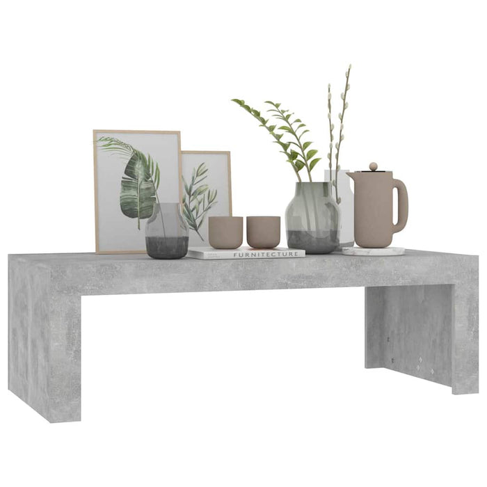 Măsuță de cafea, gri beton, 110x50x35 cm, lemn prelucrat WALTI