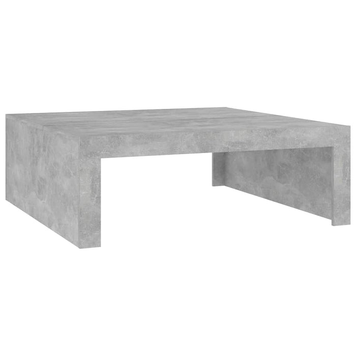 Măsuță de cafea, gri beton, 100x100x35 cm, lemn prelucrat WALTI