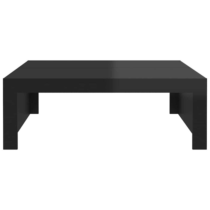 Măsuță de cafea negru extralucios 100x100x35 cm lemn prelucrat WALTI