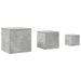 Mese laterale, 3 buc., gri beton, lemn compozit - WALTI WALTI
