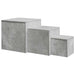 Mese laterale, 3 buc., gri beton, lemn compozit - WALTI WALTI