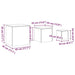 Mese laterale, 3 buc., gri beton, lemn compozit - WALTI WALTI