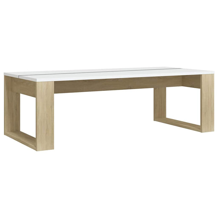 Măsuță de cafea stejar sonoma / alb 110x50x35 cm lemn prelucrat WALTI