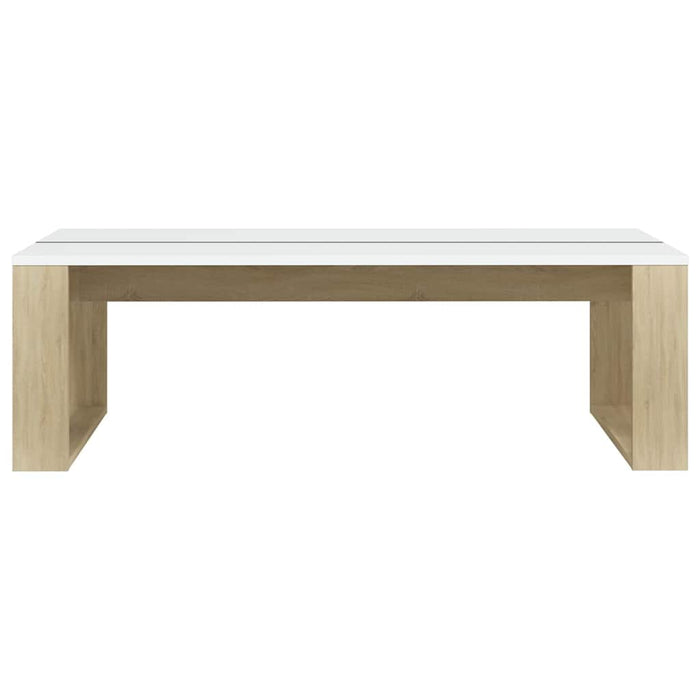 Măsuță de cafea stejar sonoma / alb 110x50x35 cm lemn prelucrat WALTI