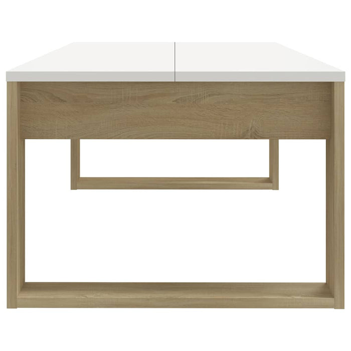 Măsuță de cafea stejar sonoma / alb 110x50x35 cm lemn prelucrat WALTI